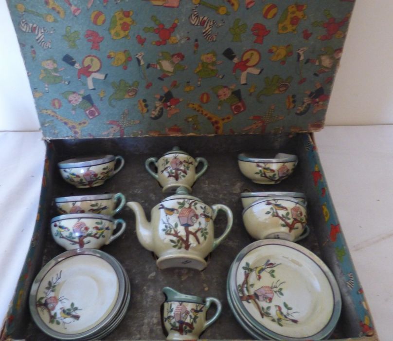 Japanese boxed toy tea service, Murano glass scent bottle, Royal Doulton and odds ( 10 ) - Image 2 of 3