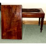 A late Victorian mahogany commode. ***Offsite Location***