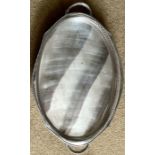 A George III style silver plated oval tray. ***Offsite Location***