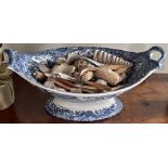 Blue and white ceramic fruit bowl ***Offsite Location***