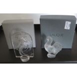 Lalique 'Naiade' clear glass , depicting a dancing figure relief moulded on the obverse, engraved