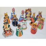 12 Royal Doulton Bunnykin  figures, C2000, all hand made and decorated and all in good condition.