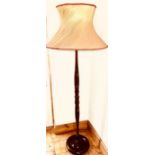 A Japanese style lacquered standing lamp. ***Offsite Location***