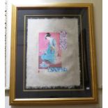 A Kravjansky Mikulas limited edition etching , titled "Oriental Princess"  signed by the artist