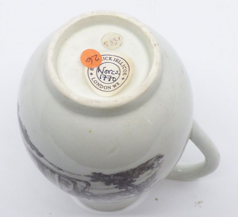 Worcester jug decorated with a transfer prints of the tea party and maid with a  page pattern , - Image 3 of 5