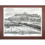 Kip & Knyff. An early-18th century bird's-eye prospect of Windsor Castle, uncoloured copper-