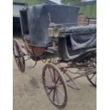 Horse drawn Landau carriage c1888. Thought to be made by Wendover. in useable condition requiring