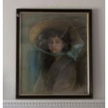 English school, early 20th Century, shoulder length portrait of Daphne, inscribed and dated 1909,