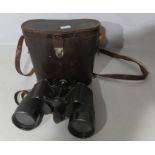 A cased pair of binoculars, by Busch , Marlux 7 x 50 Nr 303993