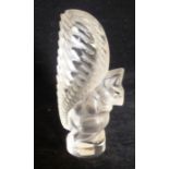 Ecureuil. a contemporary Lalique crystal glass seal in the form of a squirrel engraved mark, model