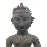 A 19th century Indian bronze figure, height 44.5cm.