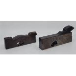 A Mathieson & Son (Glasgow) dovetailed steel shoulder plane, with ebony infill and wedge, stamped "