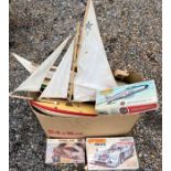 Vintage toys and pond yachts