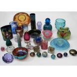 A mixed lot of Caithness, Mdina, Isle of Wight and other studio glass