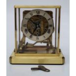 Schatz and Son, a circa 1970's brass cased mantle clock with St Michael, Whittington and Westminster