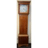 William Priddy, Langport, an early 19th century pine longcase clock, twelve inch square dial,