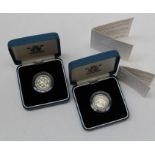 1998 £1 silver proof boxed 1999 £1 silver proof boxed