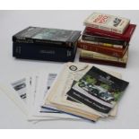 Quantity of RR Enthusiastic club pamphlets , Bentley workshop manual and related books