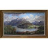 MacNeil McLeay ( Scottish 1802-1878) Loch awe, with Ben Cruachan beyond. Oil on canvas. 44 x 82cm