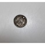 1701 One penny maundy money William III, hole in side of coin