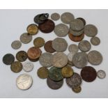 One mixed bag and a sheet of UK coins