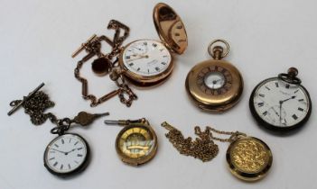A 9ct gold closed face keyless lever gentleman's pocket watch, the face inscribed J Hilser and