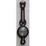 Spelzini, Holborn, a 19th century four function wheel barometer, 95cm