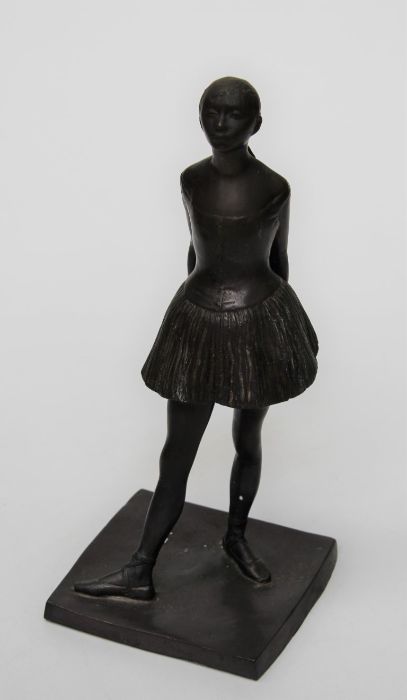 After Edgar Degas (1834-1917) bronze figure modelled as young dancer / ballerina  (La Petit