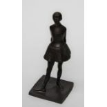 After Edgar Degas (1834-1917) bronze figure modelled as young dancer / ballerina  (La Petit