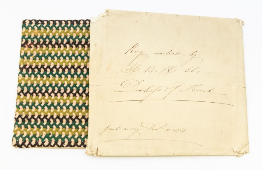 Royal Autographs & Ephemera. A gilt calf album with embroidered decoration housing loosely- - Image 6 of 16
