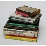 A library of several dozen, largely late 20th century antique collecting and reference books