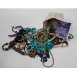 A large quantity of contemporary costume jewellery, gross weight in excess of 15kg (in 2 boxes)
