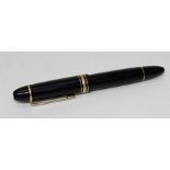 A Montblanc Meisterstück 149 Fountain pen, with 18ct gold nib numbered 4810. Total length 15cm