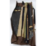 A carbon fibre Hardy Matchmaker 14 foot, three piece fishing rod, a Millwards three piece cane