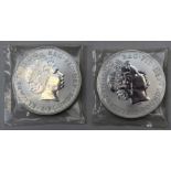 1999 Britannia £2 1oz silver coin  1998 Britannia £2 1oz silver coin