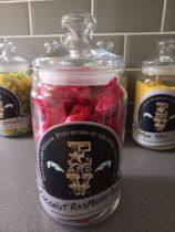 *** Please note the sweets are now Coconut Raspberry Ruffles*** Vintage style sweet jar from Edward
