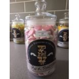 *** Please note the sweets are now Pink Toad stools*** Vintage style sweet jar from Edward and