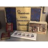 Vintage chocolate boxes from Rowntree’s, to include rare ‘work box’ style with fold out trays, two