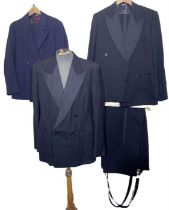 Vintage menswear to include a cc41 dinner suit (38w/44c), a 1940s CC41 Burton dinner suit (34w/38c),