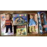 Vintage collection of 1960s Dolls and Nursery play toys ; To include an Ideal Giggles doll, (