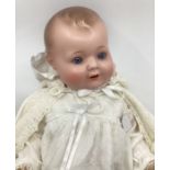 Good German pram mannequin 26” 542 Character baby doll , with her own Miss Rosebud Hard plastic 1956