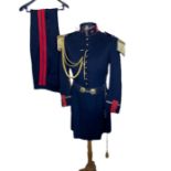 An early 20th century 'Lieutenant d'artillerie' military uniform (France)  (1) generally good