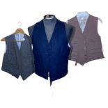 12 vintage men's waistcoats, mostly wool, mixed sizing S-L (12)