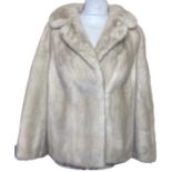 A 1950s/60s palomino mink jacket. (1) fur is soft and supple, lining is a little grubby around the