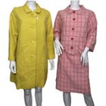 A collection of 1960s clothing to include three suits, a dress, 2 coats, 3 skirts and 3 tops (12)