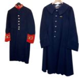 vintage uniform coats and tunics to include a 1940s French police coat, a Gieves of Old Bond st