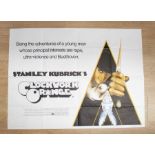 CLOCKWORK ORANGE - Stanley Kubrick`s iconic film - UK Original Quad Poster by W.E.BERRY Ltd,
