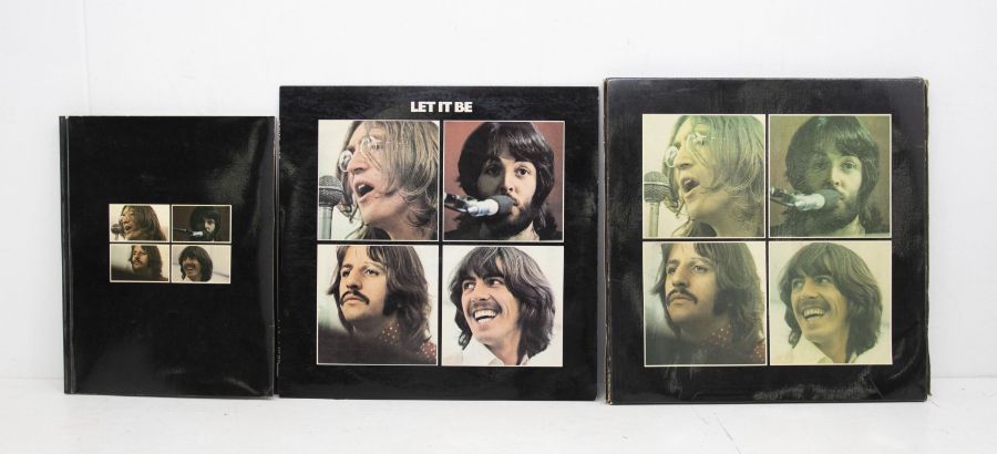 THE BEATLES LET IT BE Original Box Set LP with Book and inner Tray. Stereo PCS 7096 with red apple