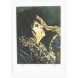 ALICE COOPER - An original Limited Edition Numbered and Embossed Certified Print of Alice Cooper -