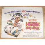 HERBIE RIDES AGAIN - The lovable Bug - Original 1974 (30 x 40) UK Quad Poster from the collection of